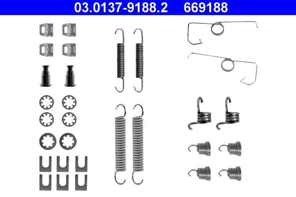 Accessory Kit, brake shoes