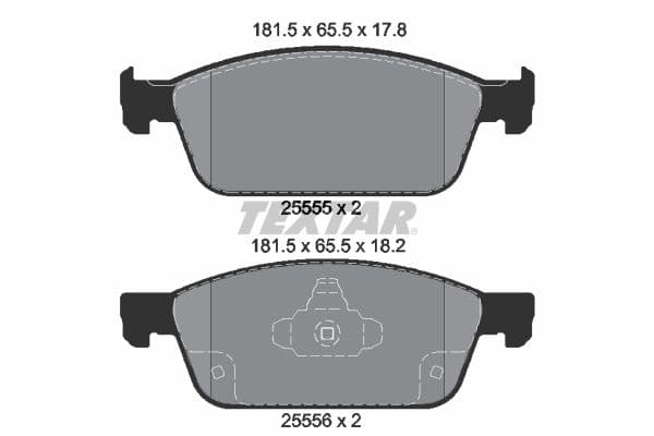 Remblokken set Voor , past: FORD FOCUS III, KUGA II, TOURNEO CONNECT V408 NADWOZIE WIELKO, TRANSIT CONNECT, TRANSIT CONNECT V408  FORD USA FOCUS 1.0-2.0D 09.04-