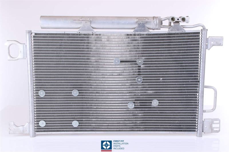 A/C condensator (met droger, (EN) additional fitting elements) past: MERCEDES C T-MODEL (S203), C (W203) 2.7D 12.00-08.07