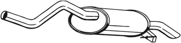 Uitlaatsysteem achterste geluiddemper past: RENAULT CLIO II 1.5D/1.9D 12.99-