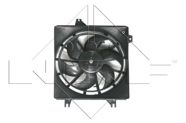Radiatorventilator (met huisvesting) past: HYUNDAI COUPE I 2.0 08.96-04.02