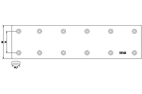 Stuurstang Achter Links/Rechts (L-621mm, seargent) past: MAN E2000, F2000, F90 07.86-