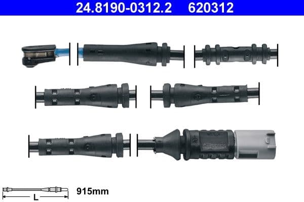 Sensor remblokslijtage Achter (hoeveelheid per verpakking: 1pcs) past: BMW 5 (F10), 6 (F12), 6 (F13), 6 GRAN COUPE (F06) 1.6-4.4 06.09-10.18