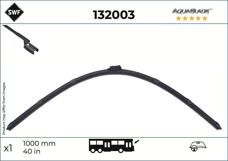 Wisserblad voegloos Voor (1pcs) AquaBlade 1000mm past: SETRA 500 01.12-