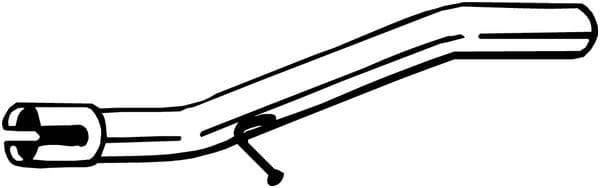 Uitlaatpijp Achter past: CITROEN NEMO  FIAT FIORINO, QUBO  PEUGEOT BIPPER, BIPPER TEPEE 1.3D/1.4D 11.07-