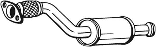 Uitlaatsysteem voorste demper past: NISSAN PRIMASTAR  OPEL VIVARO A  RENAULT TRAFIC II 1.9D 02.01-