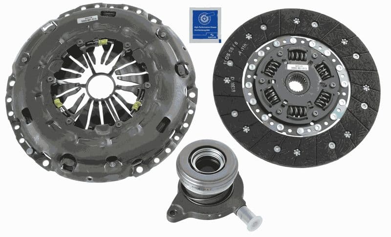 Zelfstellende koppelingskit met hydraulisch lager (240mm) past: VOLVO S80 II, V70 III, XC60 I, XC70 II 2.4D 01.07-02.17
