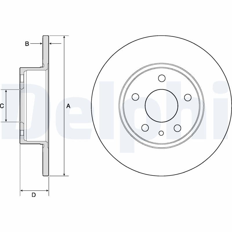Remschijf set (2 stuks) Achter Links/Rechts past: ALFA ROMEO 147, 156, 164  FIAT BRAVO, BRAVO II, CROMA, LINEA, MULTIPLA, STILO  LANCIA DELTA I, DELTA III, LYBRA, THEMA 1.2-3.0 11.84-