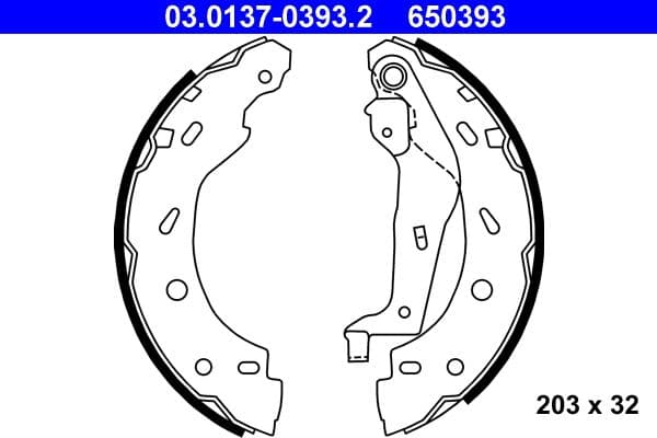 Brake shoe set