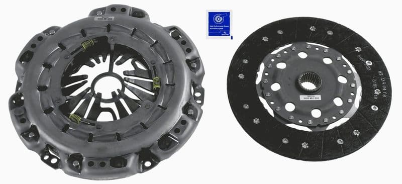 Zelfstellende koppelingskit (240mm) past: MERCEDES C (W204), C T-MODEL (S204), E (W211), E T-MODEL (S211) 2.1D 03.03-12.09