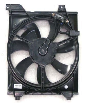 Radiatorventilator (met huisvesting) past: KIA RIO II 1.4/1.6 03.05-12.11