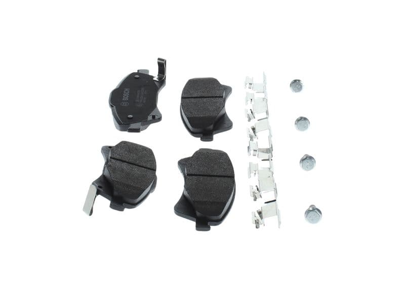 Remblokken set Voor (met slot), past: TOYOTA AURIS, AVENSIS, COROLLA, VERSO 1.33-2.2D 05.97-10.18