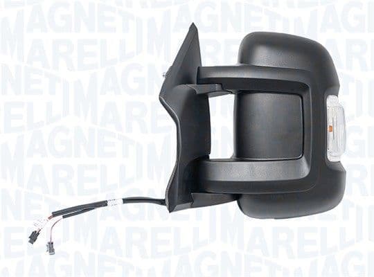 Zijspiegel Links (handmatig, in reliëf, met verwarming, kort, met indicator, met temperatuursensor) past: CITROEN JUMPER II  FIAT DUCATO  PEUGEOT BOXER 01.18-