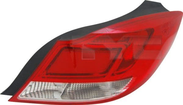 Achterlicht Rechts (P21W/R10W, kleur indicator wit, kleur van het glas red) past: OPEL INSIGNIA A Saloon 07.08-05.13