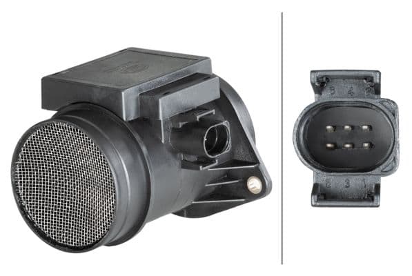 Luchtstroommeter (6 pin, module) past: AUDI 80 B4, A3, A4 B5, A6 C4, CABRIOLET B3  FORD GALAXY I, GALAXY MK I  MITSUBISHI OUTLANDER II  SEAT ALHAMBRA, CORDOBA, IBIZA II 1.9D/2.0D/2.5D 08.91-11.12