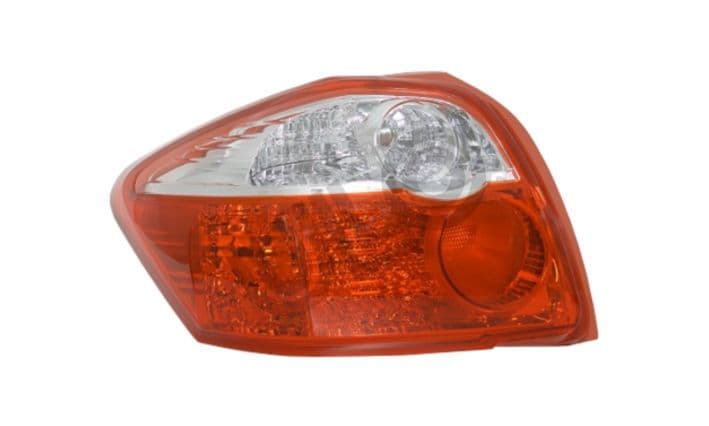 Achterlicht Links (kleur indicator geel/transparant, kleur van het glas red) past: TOYOTA AURIS E15 04.10-09.12