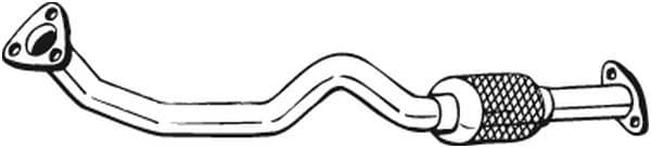 Uitlaatpijp Voor (lengte:1020mm) past: ALFA ROMEO 147, 156, GT 1.9D 10.00-09.10