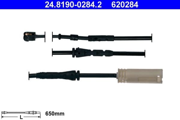 Sensor remblokslijtage Voor past: BMW 1 (E81), 1 (E82), 1 (E87), 1 (E88), 3 (E90), 3 (E91), 3 (E92), 3 (E93) 1.6-3.0D 12.04-12.13