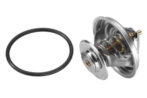 Thermostaat koelsysteem (79°C, met pakking) past: IVECO EUROCARGO I-III, EUROFIRE II, EUROSTAR, EUROTECH MH, EUROTECH MP, EUROTECH MT, EUROTRAKKER, P/PA, P/PA-HAUBENFAHRZEUGE 11A-VM 07.53-
