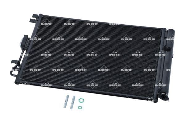 A/C condensator (met droger) past: KIA SOUL II 1.6D 02.14-12.18