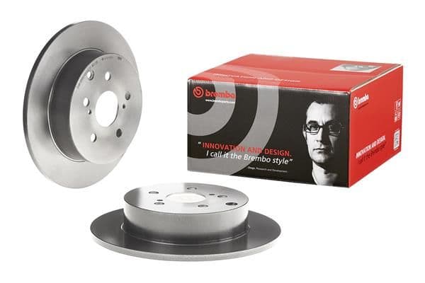 Brake disc Achter Links/Rechts past: TOYOTA VERSO 1.6-2.2D 04.09-08.18