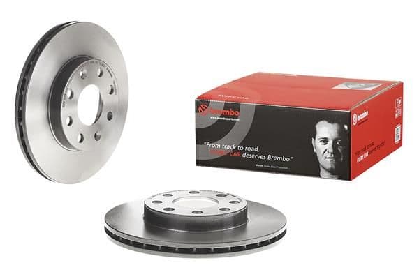 Brake disc Voor Links/Rechts past: CHEVROLET AVEO / KALOS, SPARK  DAEWOO KALOS, LANOS  OPEL CORSA B 1.0-Electric 03.93-