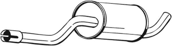 Middendemper uitlaatsysteem past: VOLVO 740, 940, 940 II 2.0/2.3 08.85-10.98