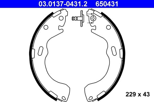 Brake shoe set