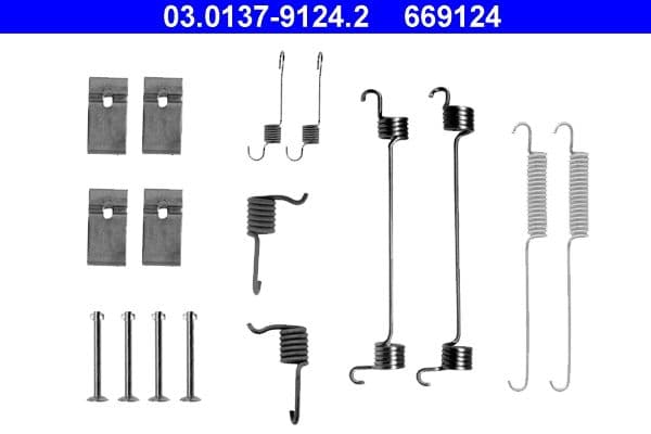 Accessory Kit, brake shoes