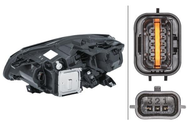 Koplamp Rechts (LED, elektrisch, geen controller) past: RENAULT CAPTUR II 11.19-12.23
