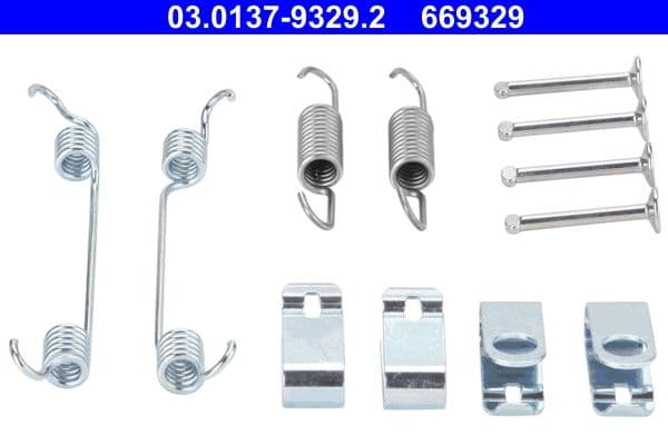 Accessory Kit, parking brake shoes