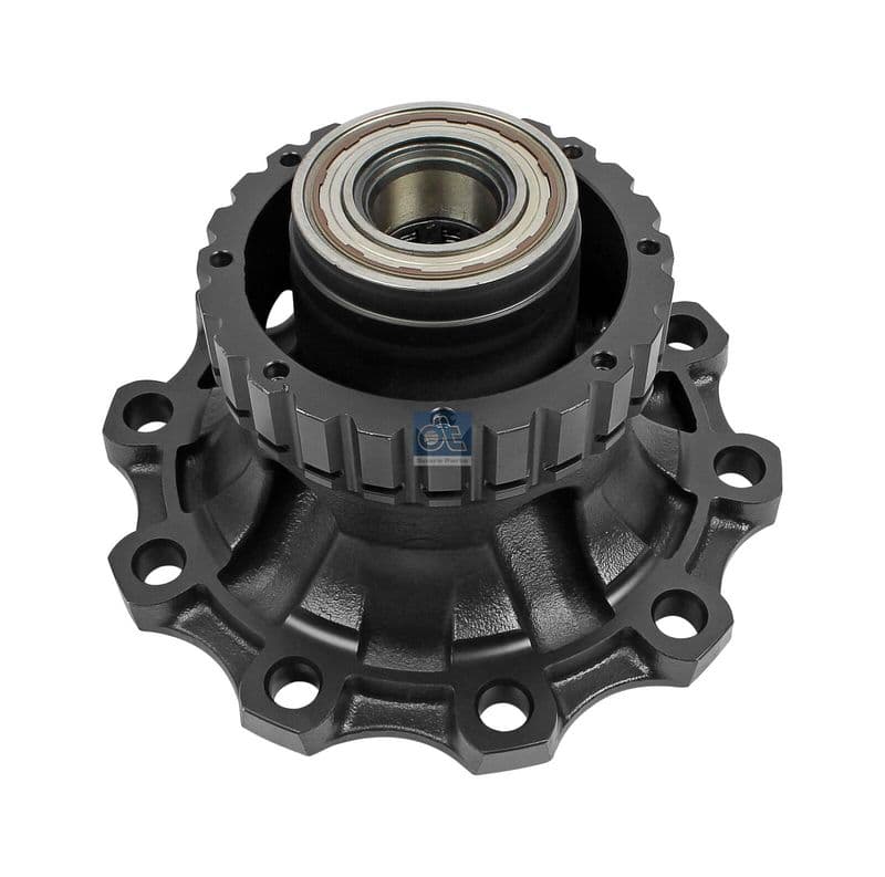 Wheel hub Achter (met een lager) past: RVI C, K, MAGNUM, PREMIUM 2, T  VOLVO FH, FH12, FH16, FM, FM II, FM12, FM9 08.98-