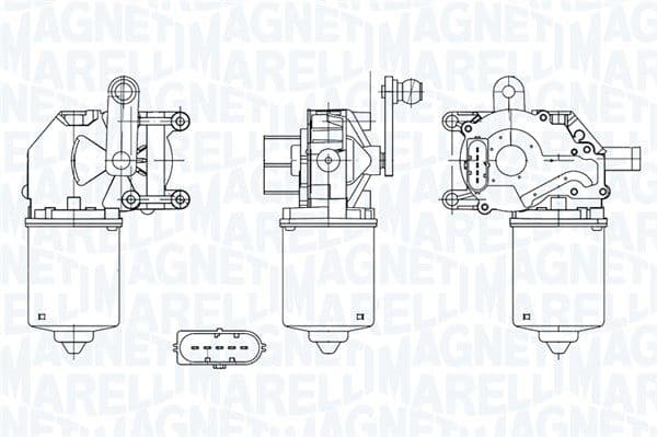 Ruitenwissermotor Voor past: FORD FIESTA V, FIESTA VI, FUSION 11.01-04.17
