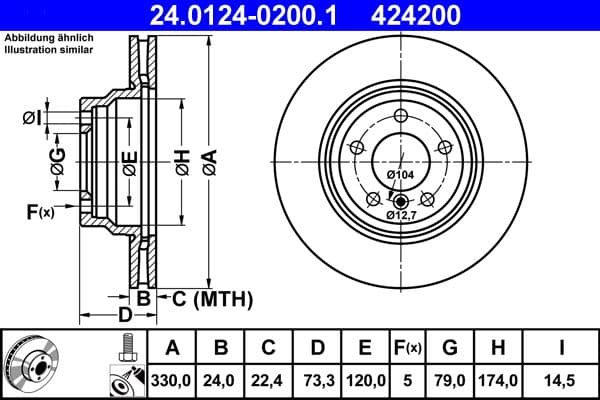 Brake disc Voor Links/Rechts past: BMW 1 (E81), 1 (E82), 1 (E87), 1 (E88), 3 (E90), 3 (E91), 3 (E92), 3 (E93), X1 (E84) 2.0-3.0D 12.04-06.15