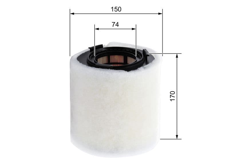 Luchtfilter (Patroon) past: AUDI A1  SEAT IBIZA IV, IBIZA IV SC, IBIZA IV ST, TOLEDO IV  SKODA FABIA II, FABIA II PRAKTIK, RAPID, ROOMSTER, ROOMSTER PRAKTIK  VW POLO V 1.2-1.6D 01.09-05.22