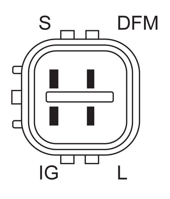 Dynamo (14V, 100A, gereviseerd) past: TOYOTA AVENSIS, AVENSIS VERSO, CAMRY, PREVIA II 2.0/2.4 02.00-11.09