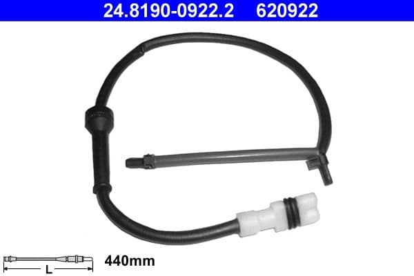 Sensor remblokslijtage Achter past: PORSCHE BOXSTER, BOXSTER SPYDER, CAYMAN 2.5-3.4 09.96-12.12
