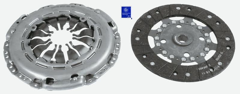 Koppelingskit (230mm) past: NISSAN QASHQAI II  RENAULT GRAND SCENIC III, MEGANE, MEGANE III, SCENIC III 1.2/1.4 02.09-