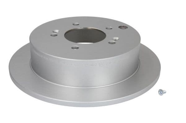 Brake disc Achter Links/Rechts (gecoat) past: HYUNDAI COUPE II, HIGHWAY, IX35, SANTA FÉ I, TRAJET, TUCSON  KIA SPORTAGE II, SPORTAGE III 1.6-Electric 09.99-09.20