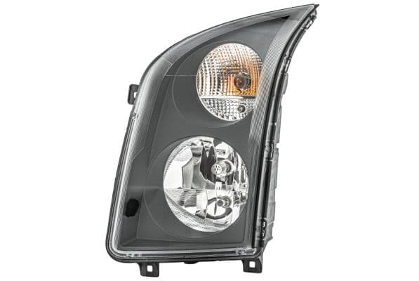 Koplamp Links (halogeen, H7/H7/PY21W/W5W, elektrisch, met motor, kleur indicator: oranje) past: VW CRAFTER 2E 04.06-05.13