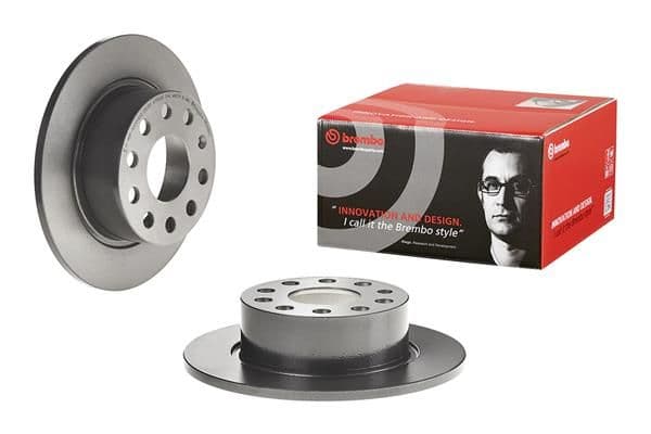 Brake disc Achter Links/Rechts past: SKODA OCTAVIA III 1.0-2.0D 11.12-10.20