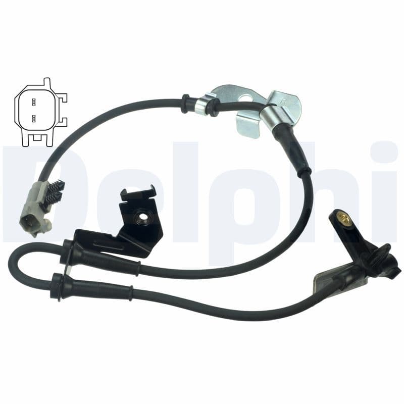 ABS-sensor Voor Rechts past: CHRYSLER VOYAGER IV  DODGE CARAVAN 2.4-3.8 09.99-12.08