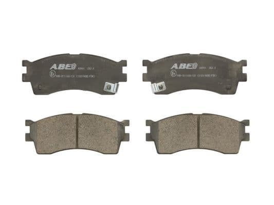 Remblokken set Voor , past: HYUNDAI ACCENT III, I20 I  KIA CARENS I, CERATO, CERATO I, CLARUS, RIO I, RIO II, SHUMA II 1.2-2.0 07.96-12.15