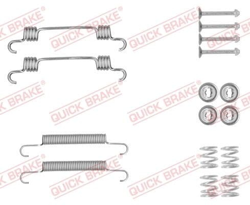 Accessory Kit, parking brake shoes