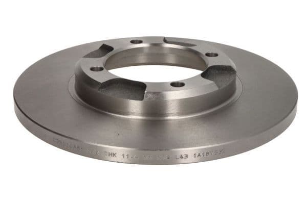 Brake disc Voor Links/Rechts past: MITSUBISHI COLT II, COLT III, CORDIA, LANCER III, LANCER IV, TREDIA 1.2-1.8 09.82-05.92