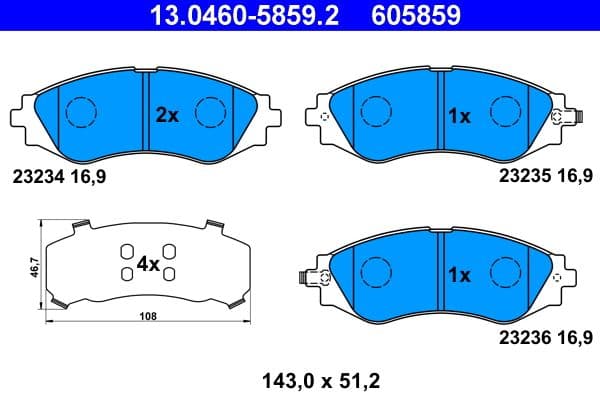 Brake Pad Set, disc brake