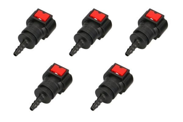 Verbinding brandstofslang (rechte inch, diameter aansluitpijp: 9,49mm, ID 4  4mm x 6mm, prijs per 5pcs)