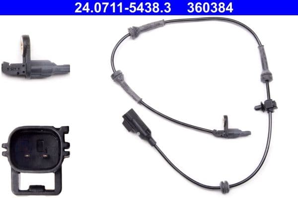 ABS-sensor Achter Links/Rechts past: LAND ROVER FREELANDER 2 2.0/2.2D/3.2 10.06-10.14