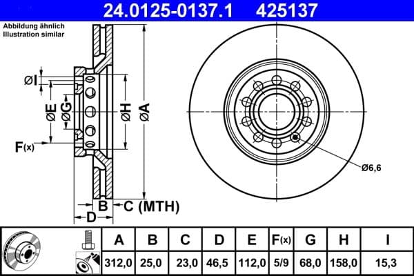 Brake disc Voor Links/Rechts past: AUDI A4 B6, A4 B7, A6 C5  SEAT EXEO, EXEO ST  SKODA SUPERB I  VW PASSAT B5, PASSAT B5.5 1.6-4.2 10.96-05.13