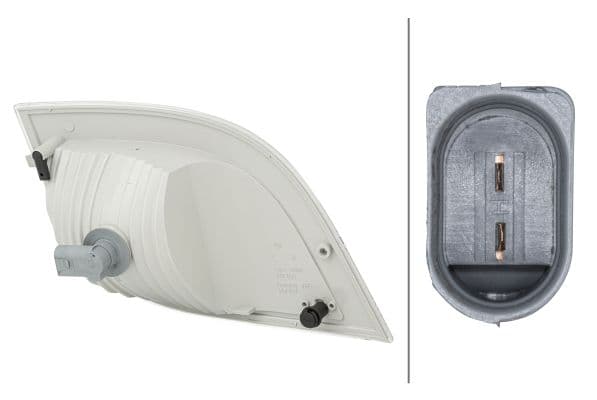 Knipperlicht voor Links (kleur van het glas: transparant, PY21W) past: MERCEDES ATEGO 2  LANDINI REX / REX ORCHARD / REX VINEYARD 11.03-